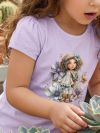 Djevojačka majica s kratkim rukavima FLOWER GIRL