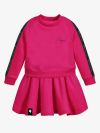 mikinové šaty pre dievčatá ružové