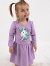 Haljina za djevojčice s dugim rukavima Unicorn
