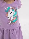 Haljina za djevojčice s dugim rukavima Unicorn