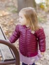 Bordová vetrovka pre dievčatko