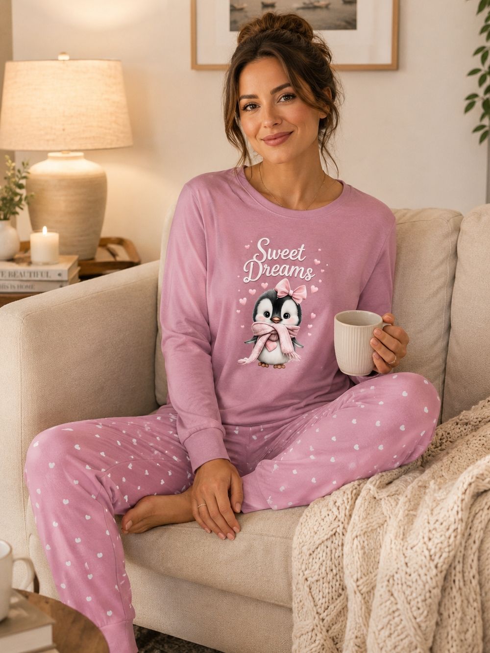 Ženske pidžame CUTE PENGUIN